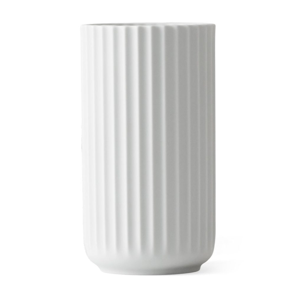 Lyngby vas vit matt, 15 cm