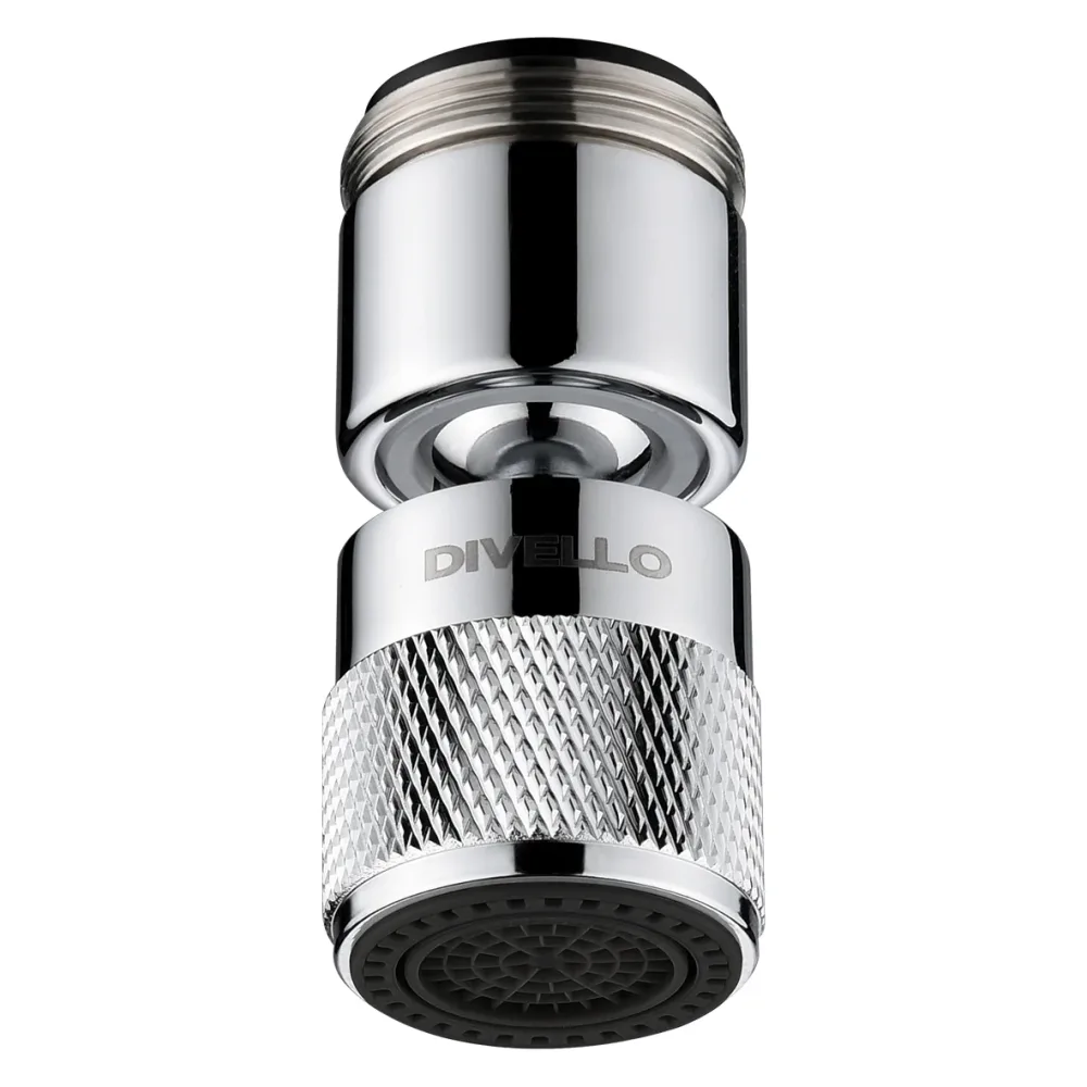 DIVELLO Inno M22+24 Strålsamlare med kulled, M22x1.0 + M24x1.0 mm Svart