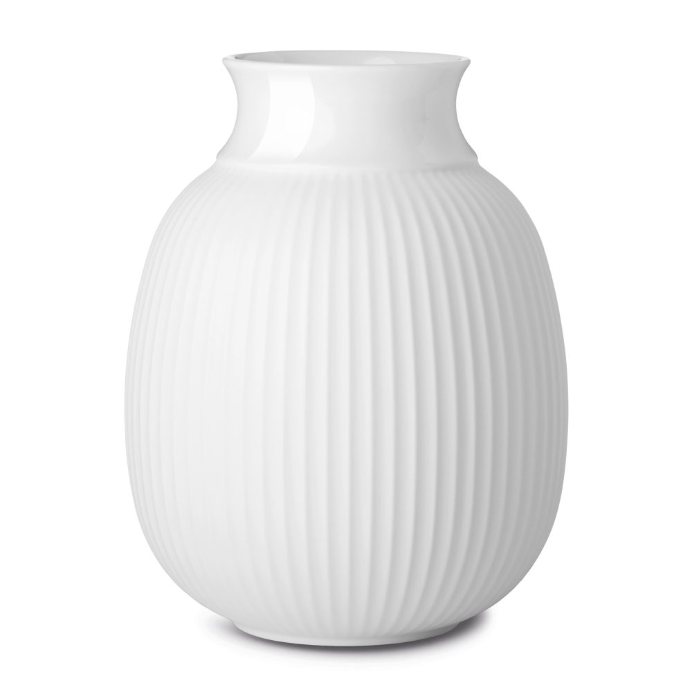 Lyngby Curve vas 12 cm, Vit