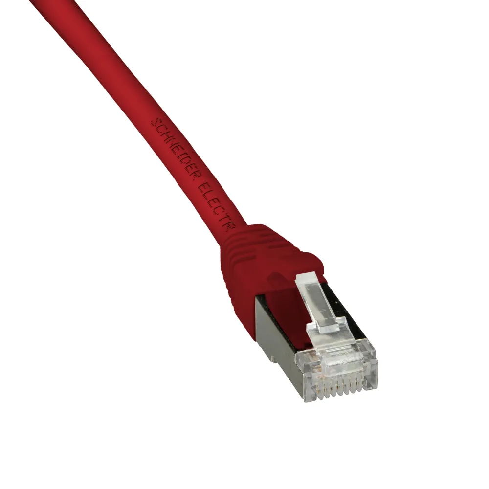 Schneider Electric ACTPC6ASFLS10RD Patchkabel S/FTP, 2 x RJ45, röd 1 m - Bild 2