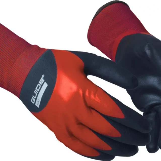 Guide Gloves 9503 Handske nitrildopp, oljegrepp, touch 6