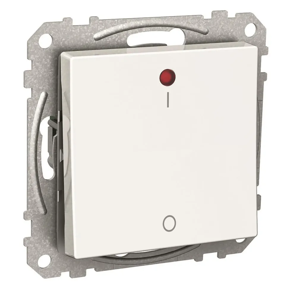 Schneider Electric Exxact Kontrollströmställare röd LED-indikering, IP21 2-polig omkopplare