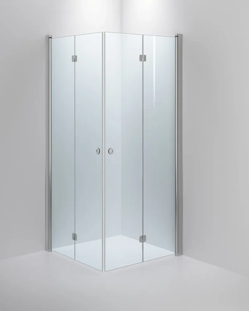 INR Linc Angel Flex Duschhörna blank klarglas 800x900 mm