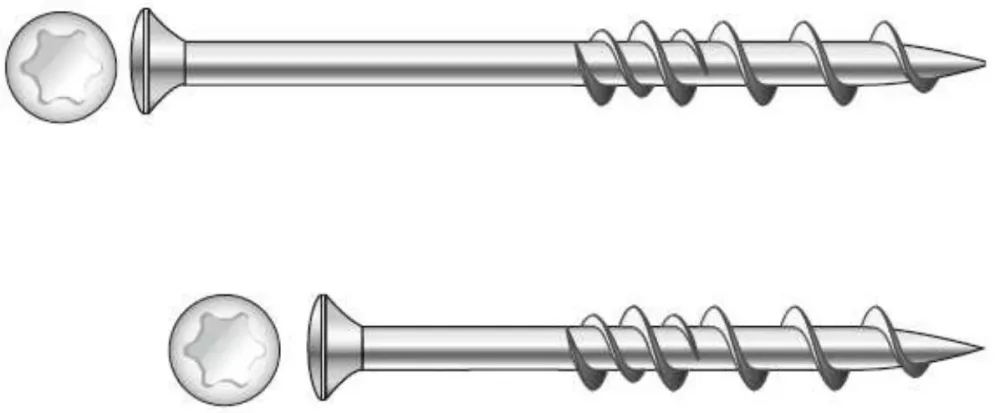Dewalt DFM424015P Skruv WallDog, 100-pack, FZB PH2, 6,5 x 32 mm, försänkt - Bild 2