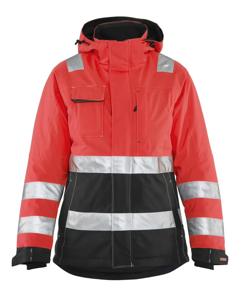 Blåkläder 487219875599L Vinterjacka varsel, röd/svart L - Bild 2