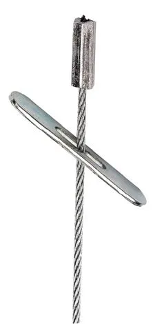 Gripple HF01-3T Vajerupphängning 15 kg, med lås 3 x 1 mm, 10-pack - Bild 2