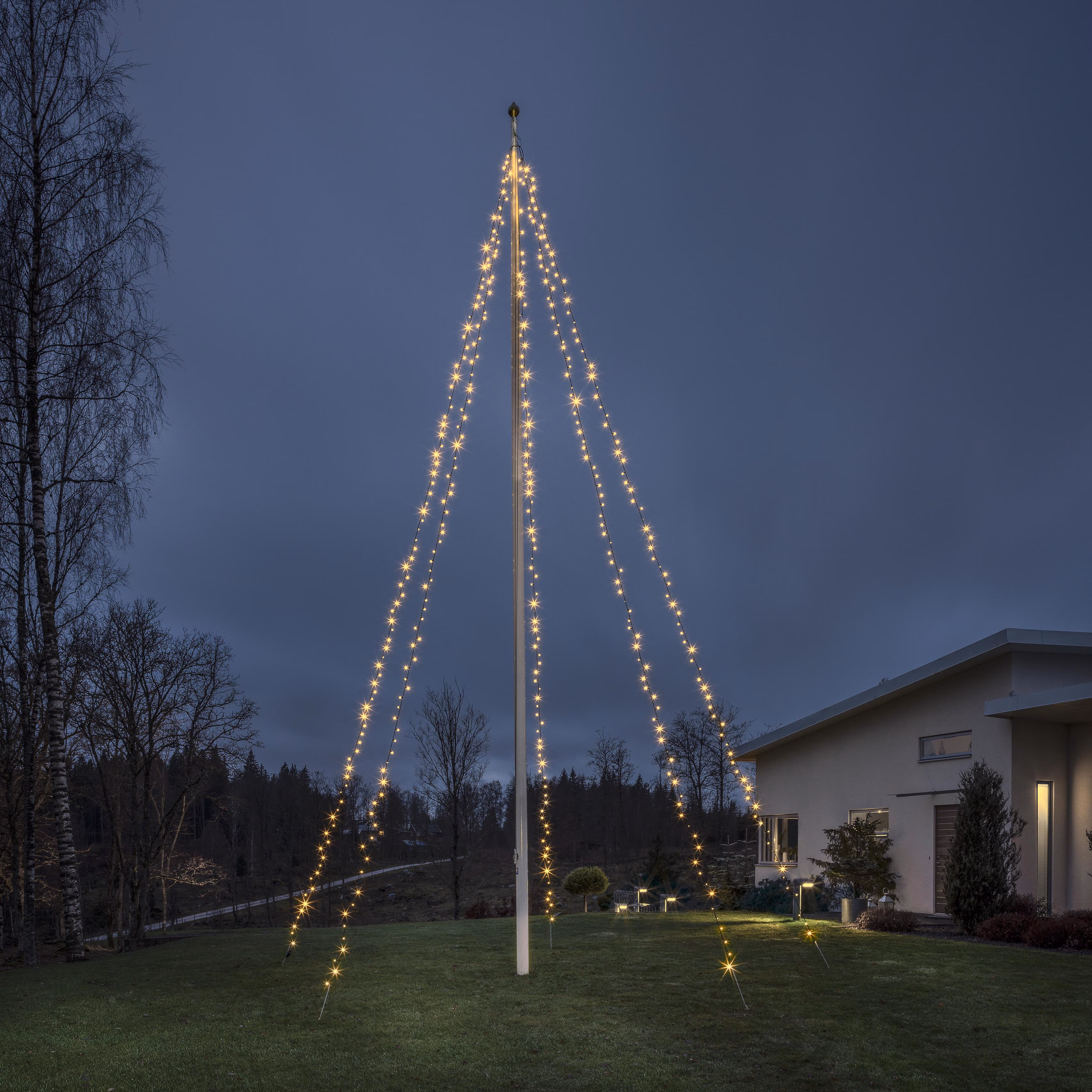 Kjøp Konstsmide Flaggstangsslynge, 11 m, LED