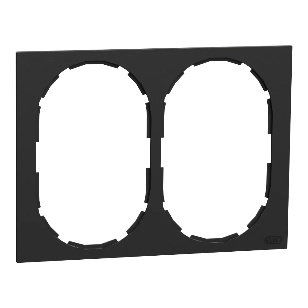 Elko EKO50010 Ram 2-fack, 2-vägsuttag, kombinationsmontage Renvit - Bild 2