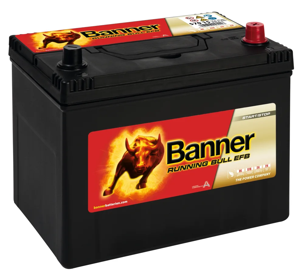 Banner Running Bull EFB 57015M Startbatteri 12V, 70 Ah