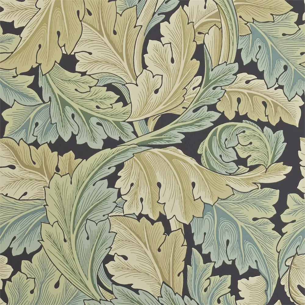 Morris and Friends Acanthus Privet Darw212550 Grön Tapet | Stuvbutiken