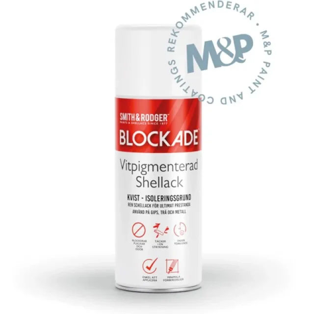 Spärrfärg Blockade Shellac Spray 400 ml | Stuvbutiken