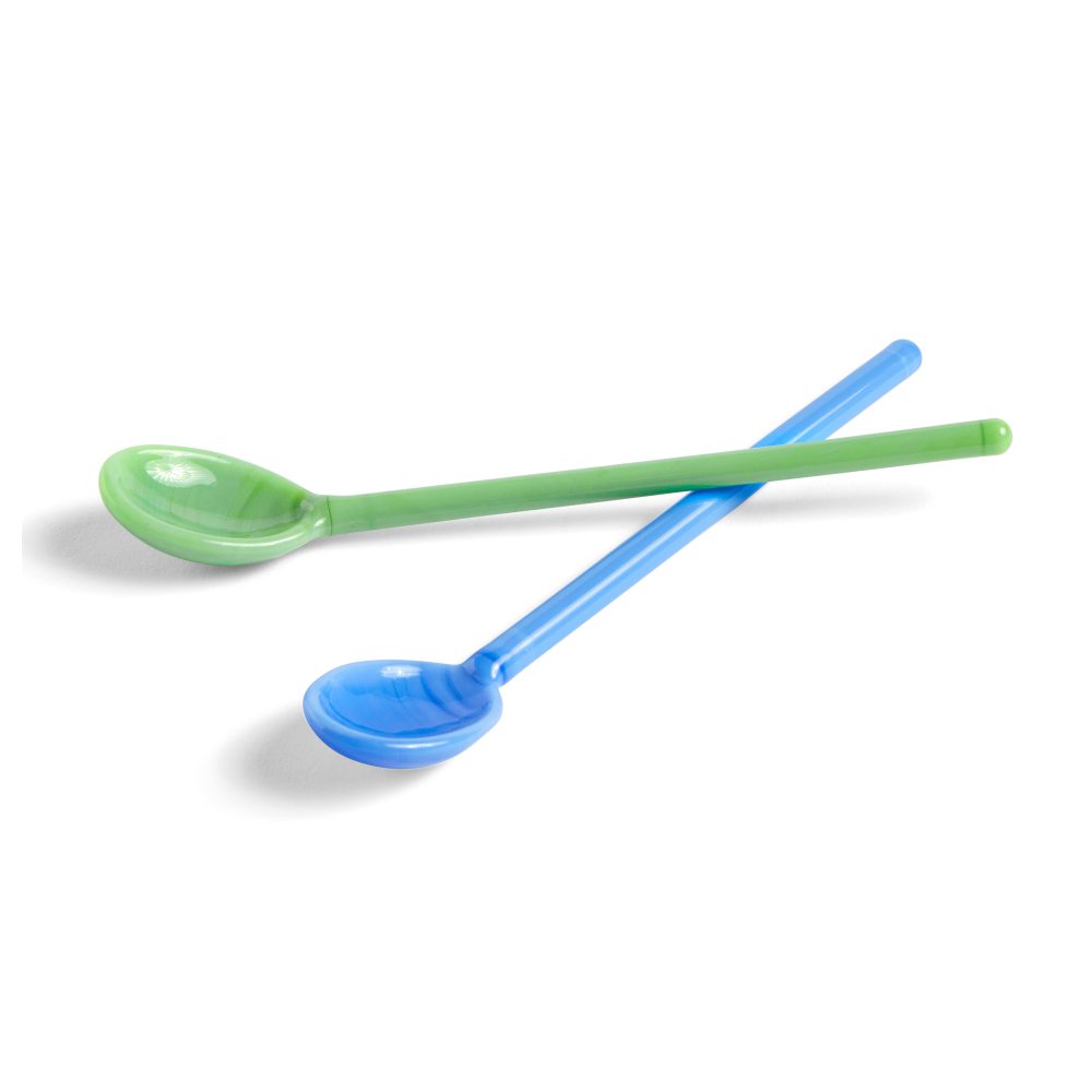 Mono glassked 2-pack, Sky blue-green