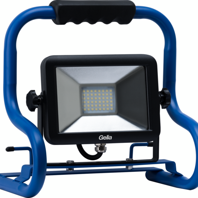 ARBETSLAMPA GELIA LED 30W IP65 6500K, 2M KABEL MED STICKPROPP
