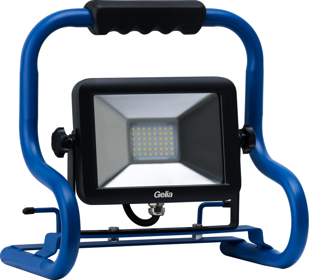 ARBETSLAMPA GELIA LED 30W IP65 6500K, 2M KABEL MED STICKPROPP