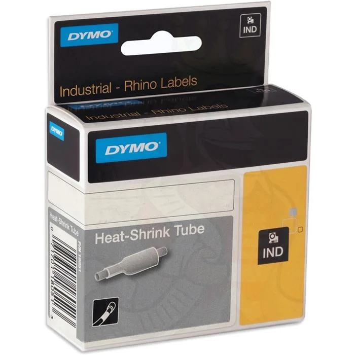 DYMO Rhino Krympslang 19mm Svart på vitt