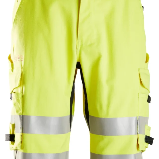 Snickers Workwear 6160-6600 Shorts varsel, gul 44
