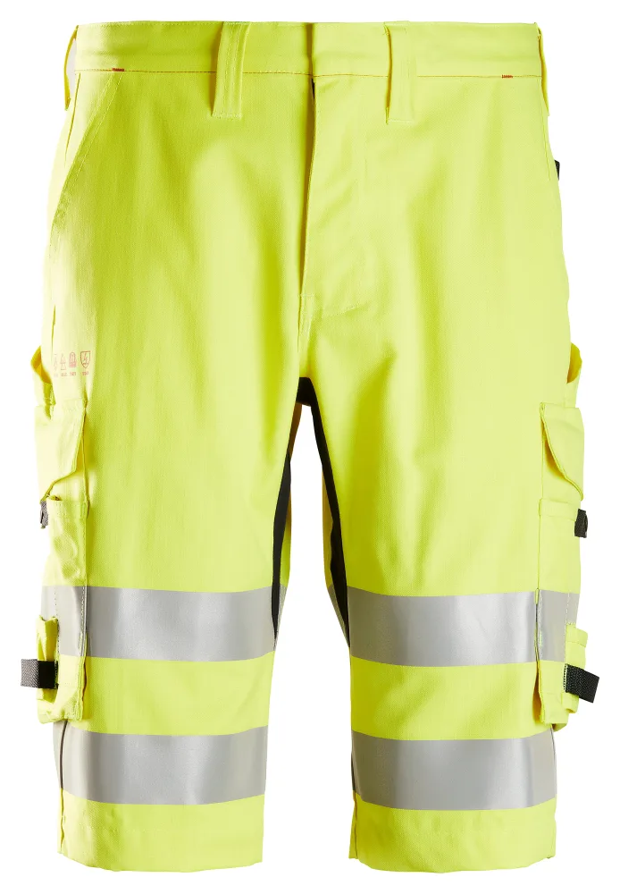 Snickers Workwear 6160-6600 Shorts varsel, gul 44