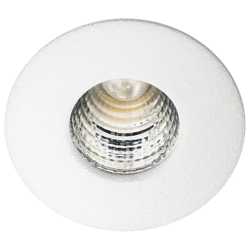 SG Armaturen Nano Downlight 1 W, smalstrålande, vit 3000 K