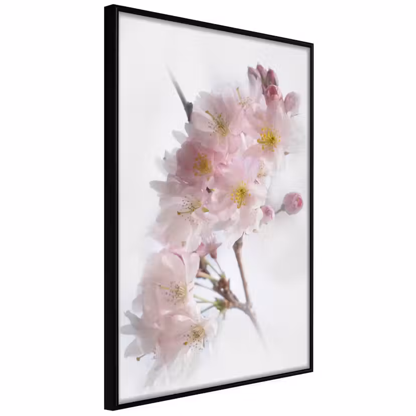 Poster Artgeist Affisch Spring in Japan Svart ram, 20x30 cm