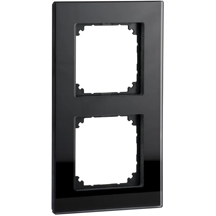 Schneider Electric Exxact Solid Ram glas, svart 2 fack - Bild 2