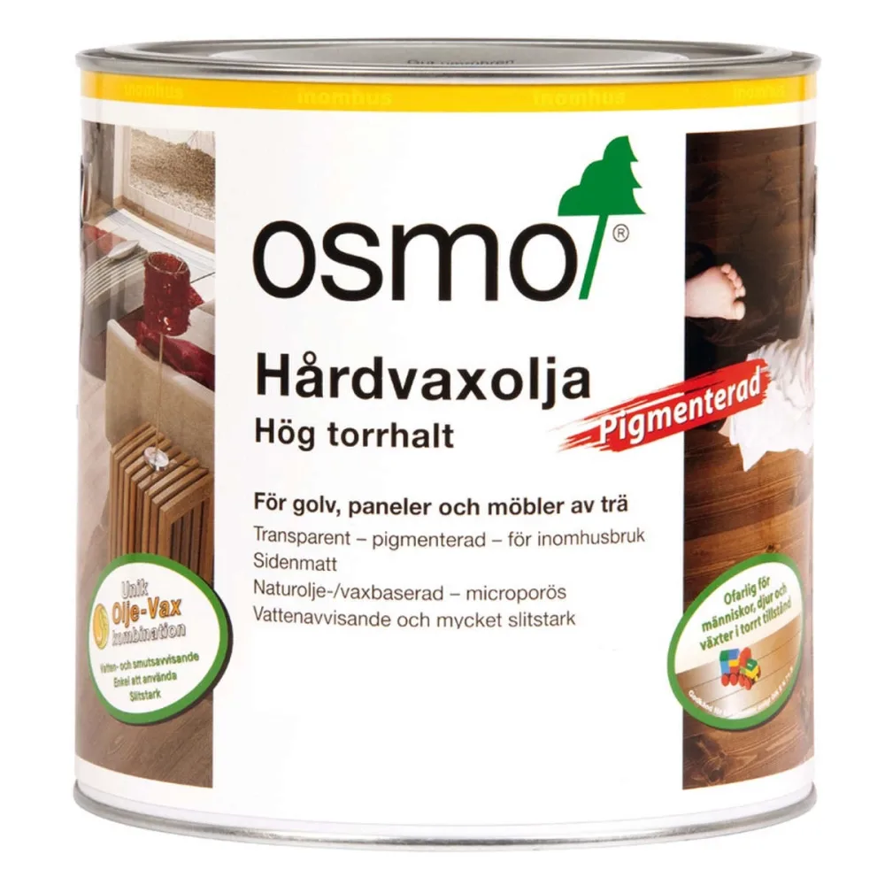 Hårdvaxolja Pigmenterad 3040 Sidenmatt Vit