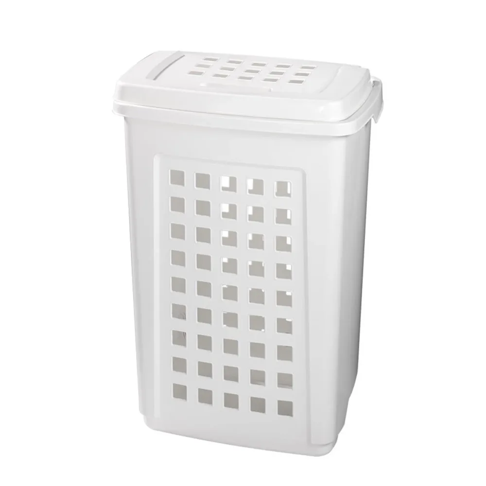 Tvättkorg 60L Vit, 44.5x35x44.5cm | Stuvbutiken