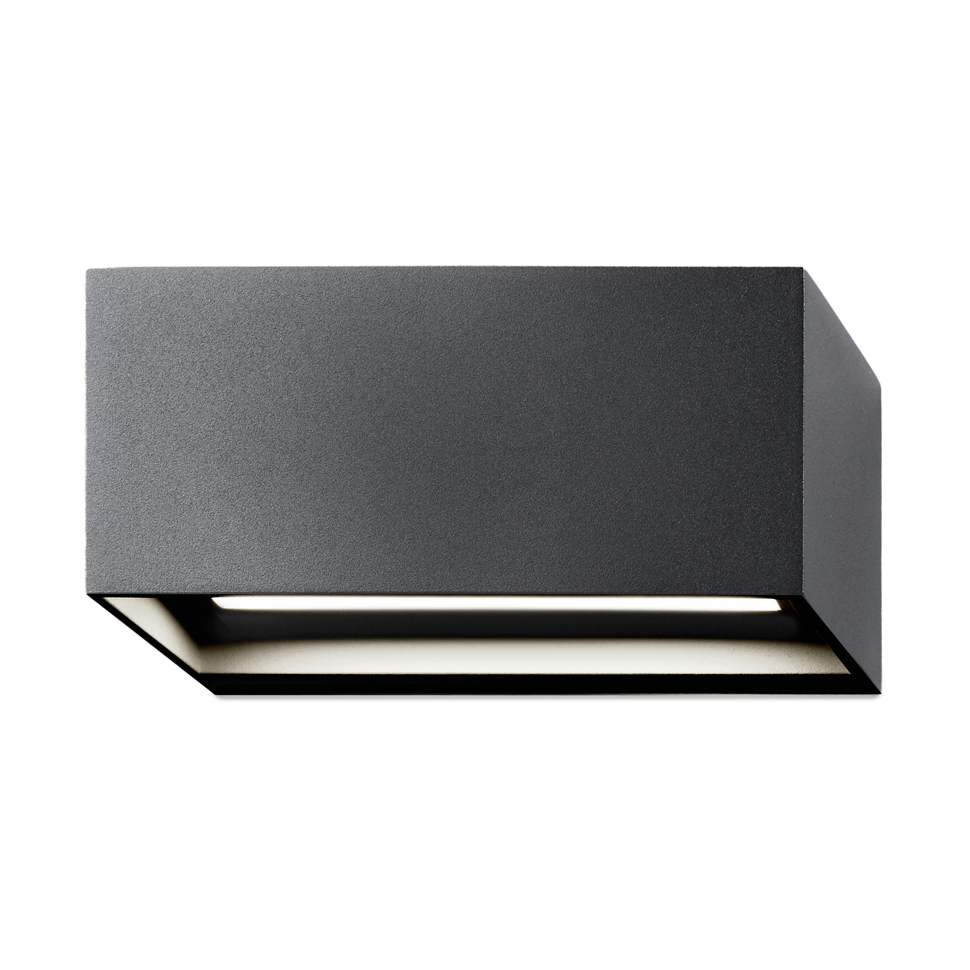 Linea W1 vägglampa switch tune, Black, 7x15 cm