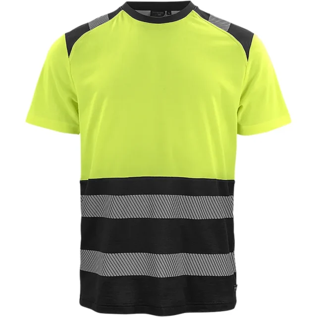 Texstar TS22 T-shirt gul/svart, klass 1 XXL