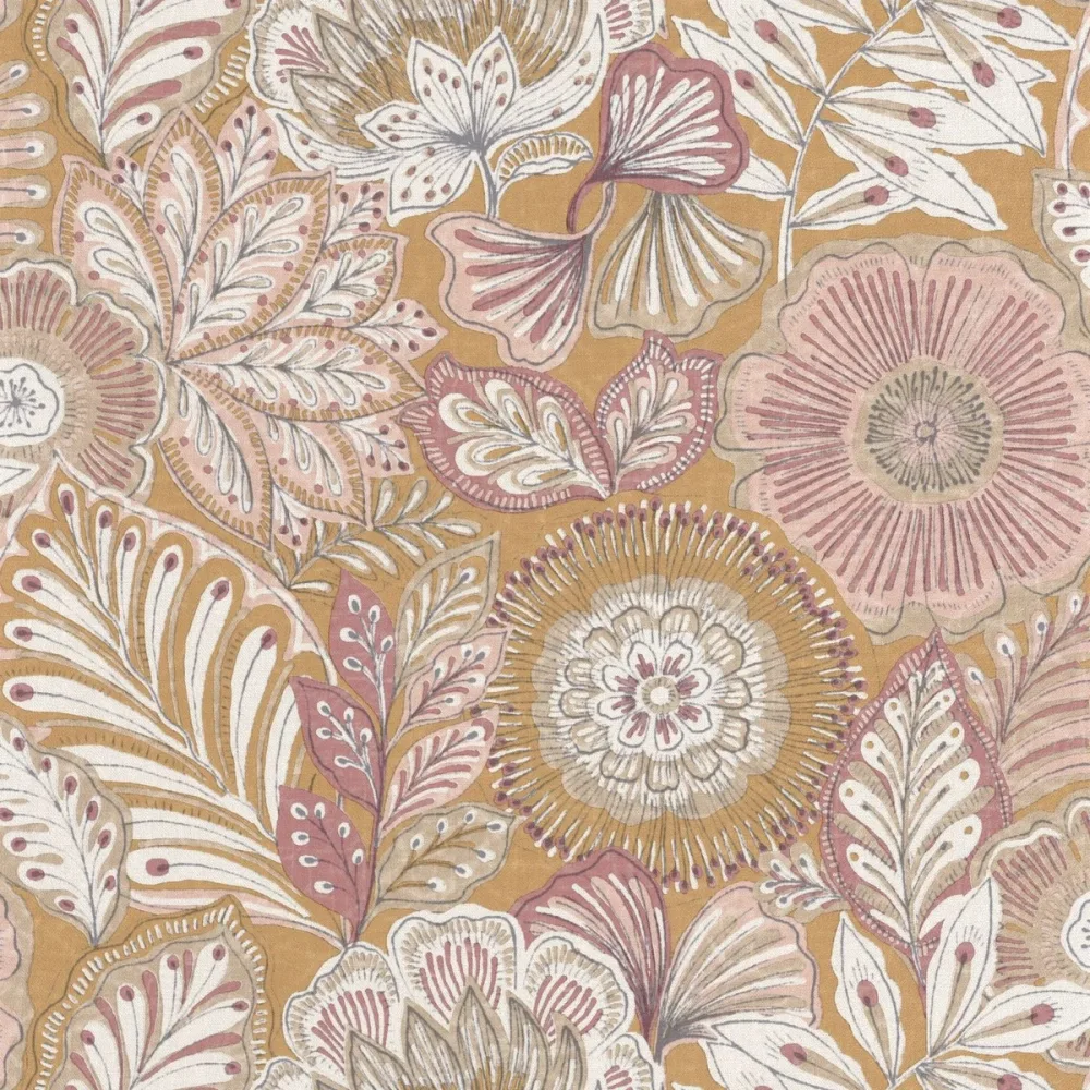 Bali Batik Jaune Safran Bali88152415 Tapet | Stuvbutiken