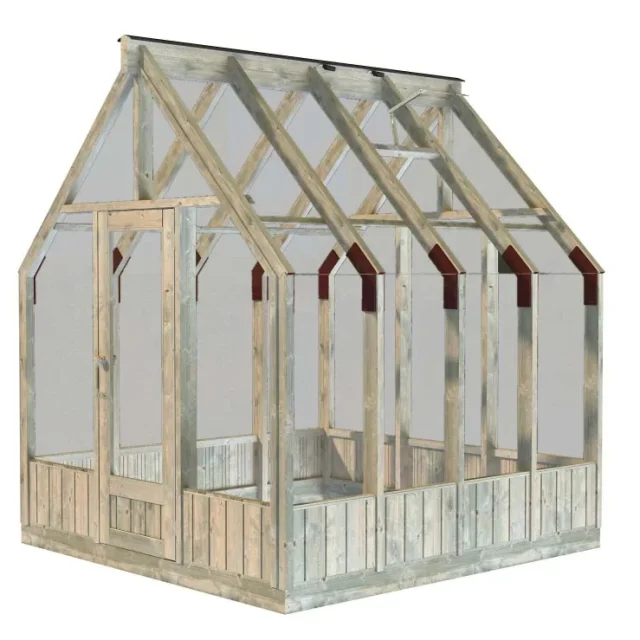Palmako Emilia Orangeri 5,8 m²/inv. 5,4 m², grå tryckimpregnerad