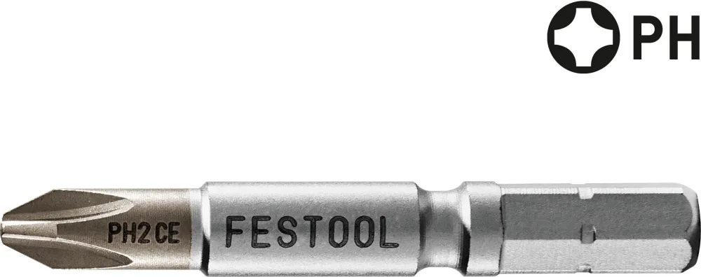 Festool PH 2-50 CENTRO/2 Bits 50 mm, 2-pack PH 2