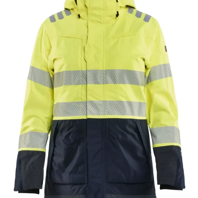 Blåkläder 444915323389L Skaljacka varsel, gul/marinblå, flamskydd L