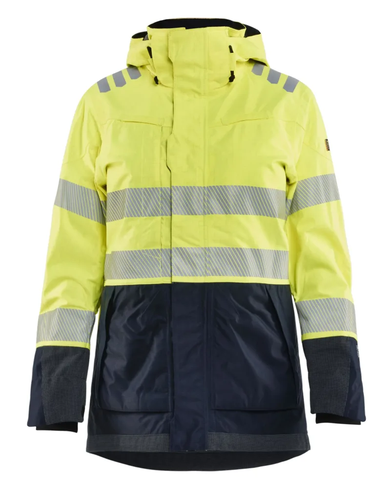 Blåkläder 444915323389L Skaljacka varsel, gul/marinblå, flamskydd L