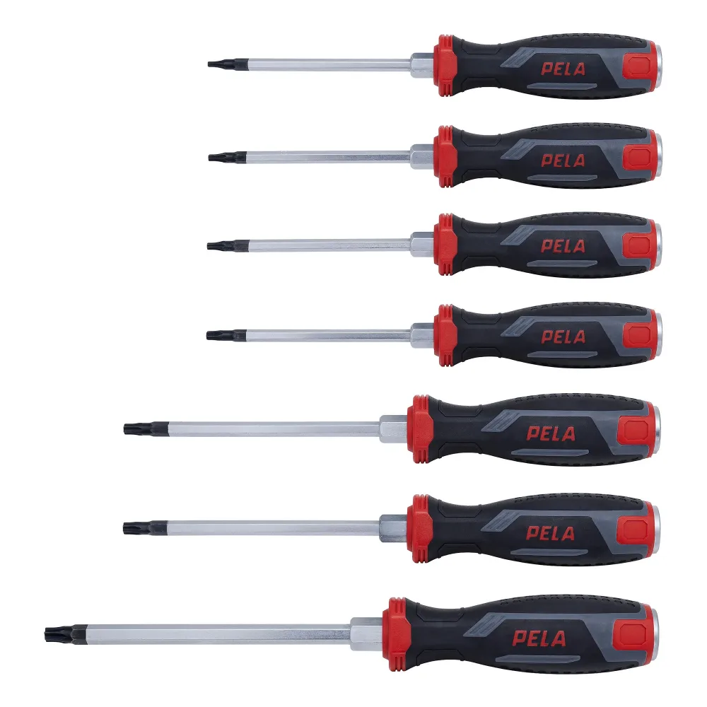 PELA 549457 Skruvmejselsats torx, 7 delar