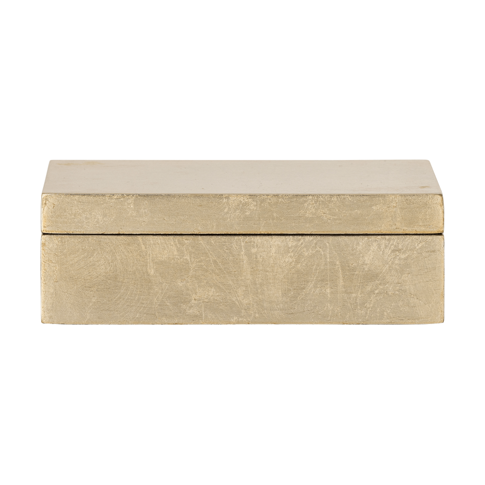 Nenon skål med lock, Gold, 15,5x11 cm