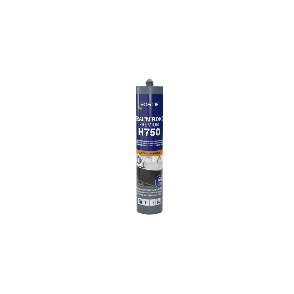FOGMASSA BOSTIK H750 SEAL N BOND VIT, 290ML