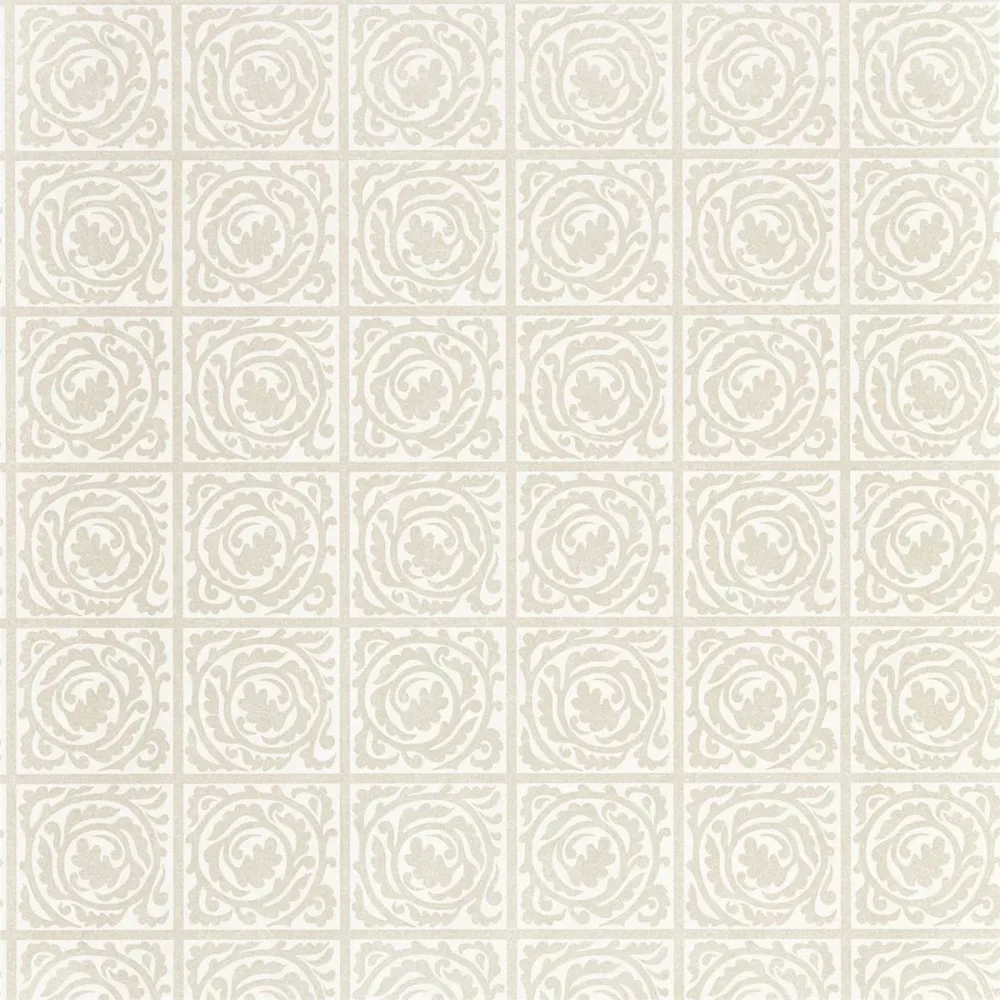 Pure Morris North Scroll White Clover Dmpn216545 Grön Tapet | Stuvbutiken - Bild 2
