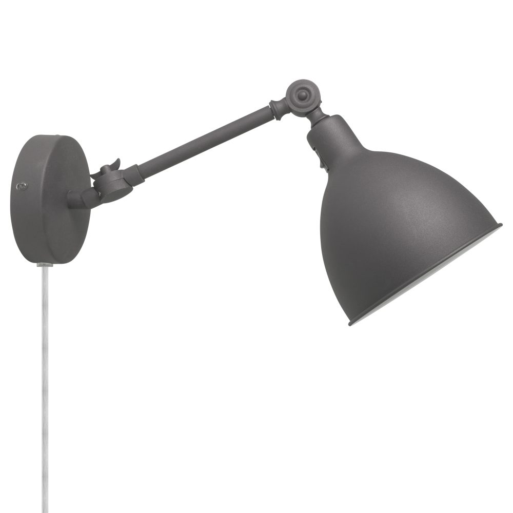 Bazar mini vägglampa, Grå