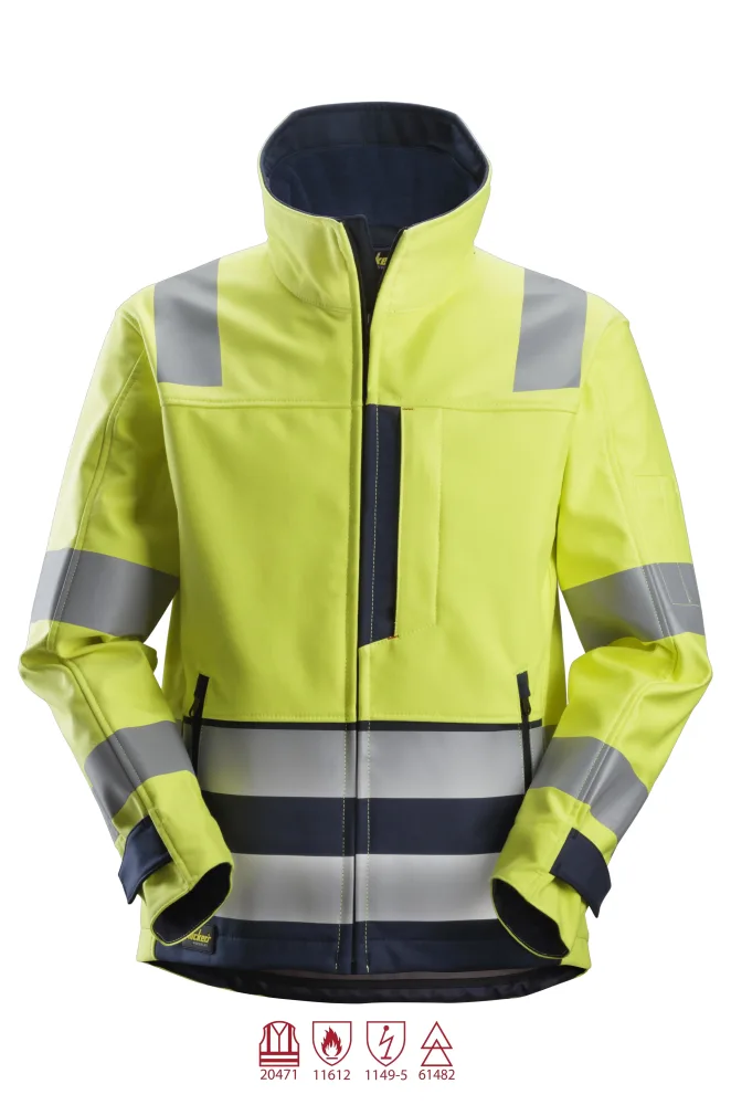 Snickers Workwear 1260 ProtecWork Softshelljacka varsel, gul XL