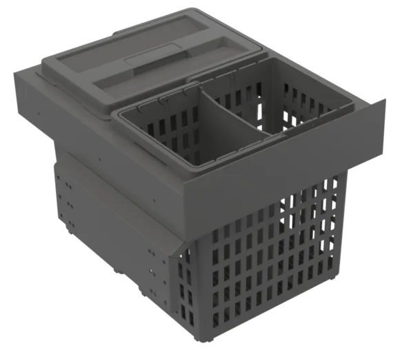 Beslag Design Select Side Hero Källsorteringskärl mörkgrå