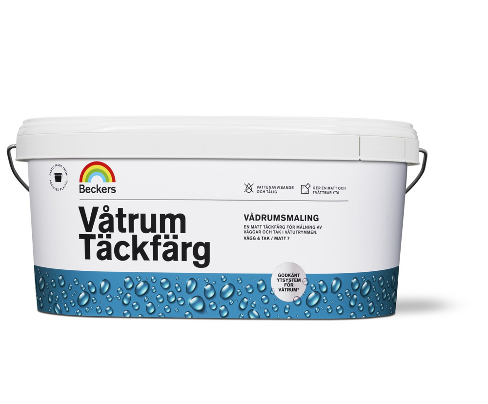 VÅTRUMSTÄCKFÄRG BECKERS BAS C 0,9L