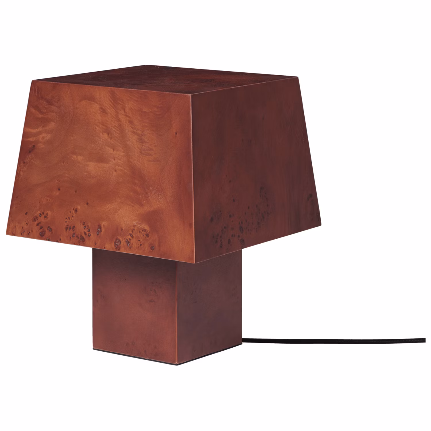 Burl Bordslampa, Mörkbetsad
