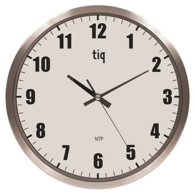 Tiq C9803NTP Väggur 5 V, aluminium 380 mm