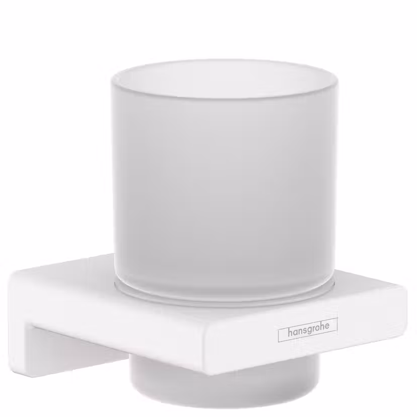 Tandborstmugg Hansgrohe AddStoris Mattvit