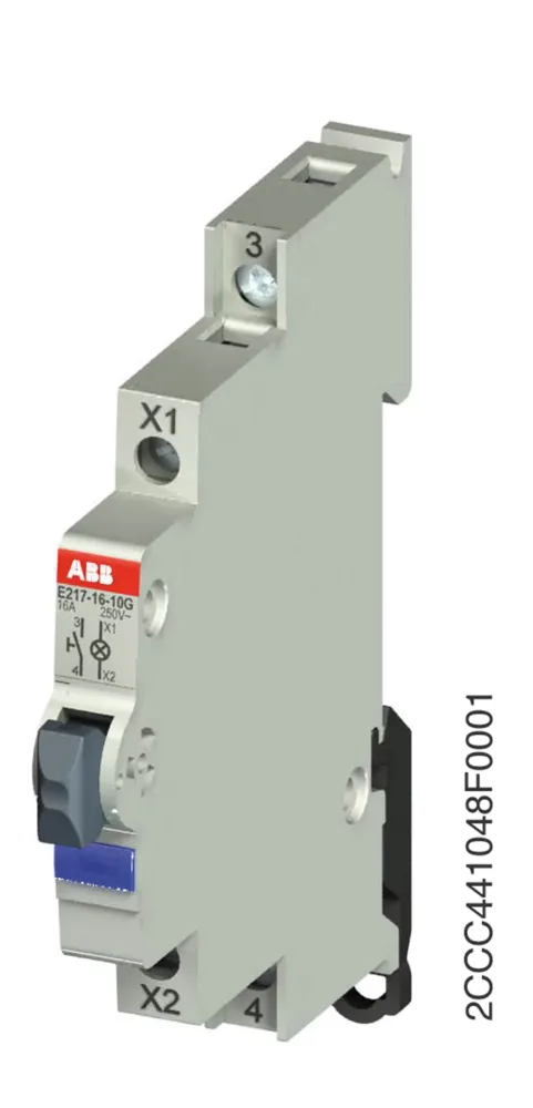 ABB 2CCA703250R0001 Tryckknapp 1-pol, brun