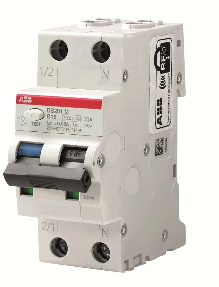 ABB 2CSR275180R1164 Personskyddsautomat 10kA, C-karakteristik, typ A DS201M C16 A30 - Bild 2