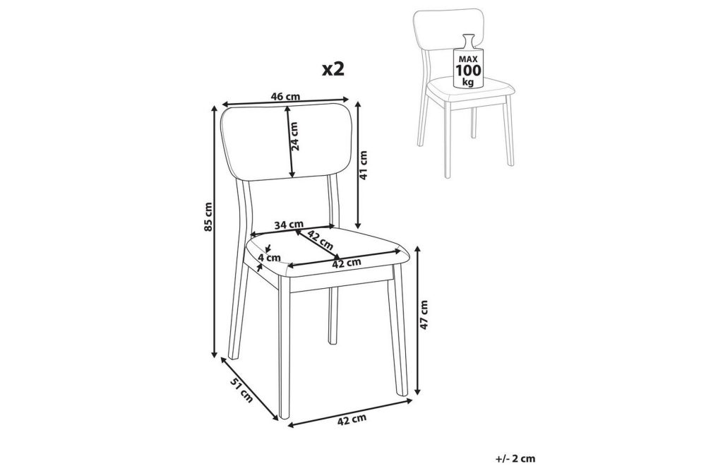 Matsalsstol Minier set om 2