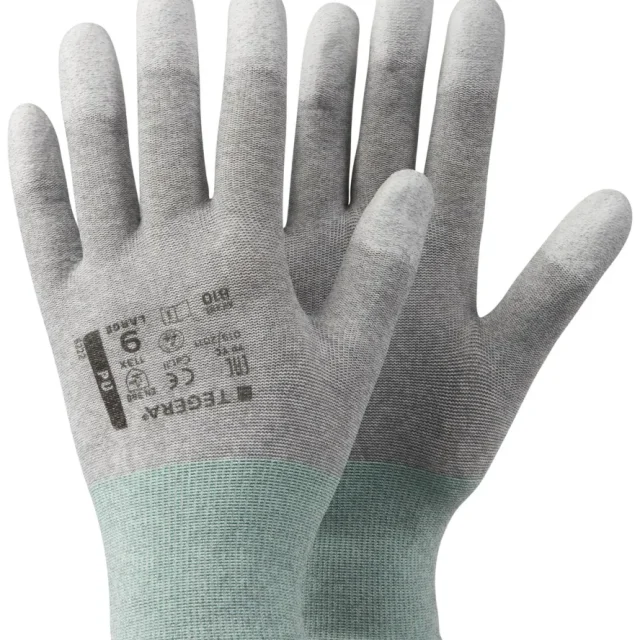 Tegera 810 Montagehandske ESD, Nylon/PU/Kolfiber 9