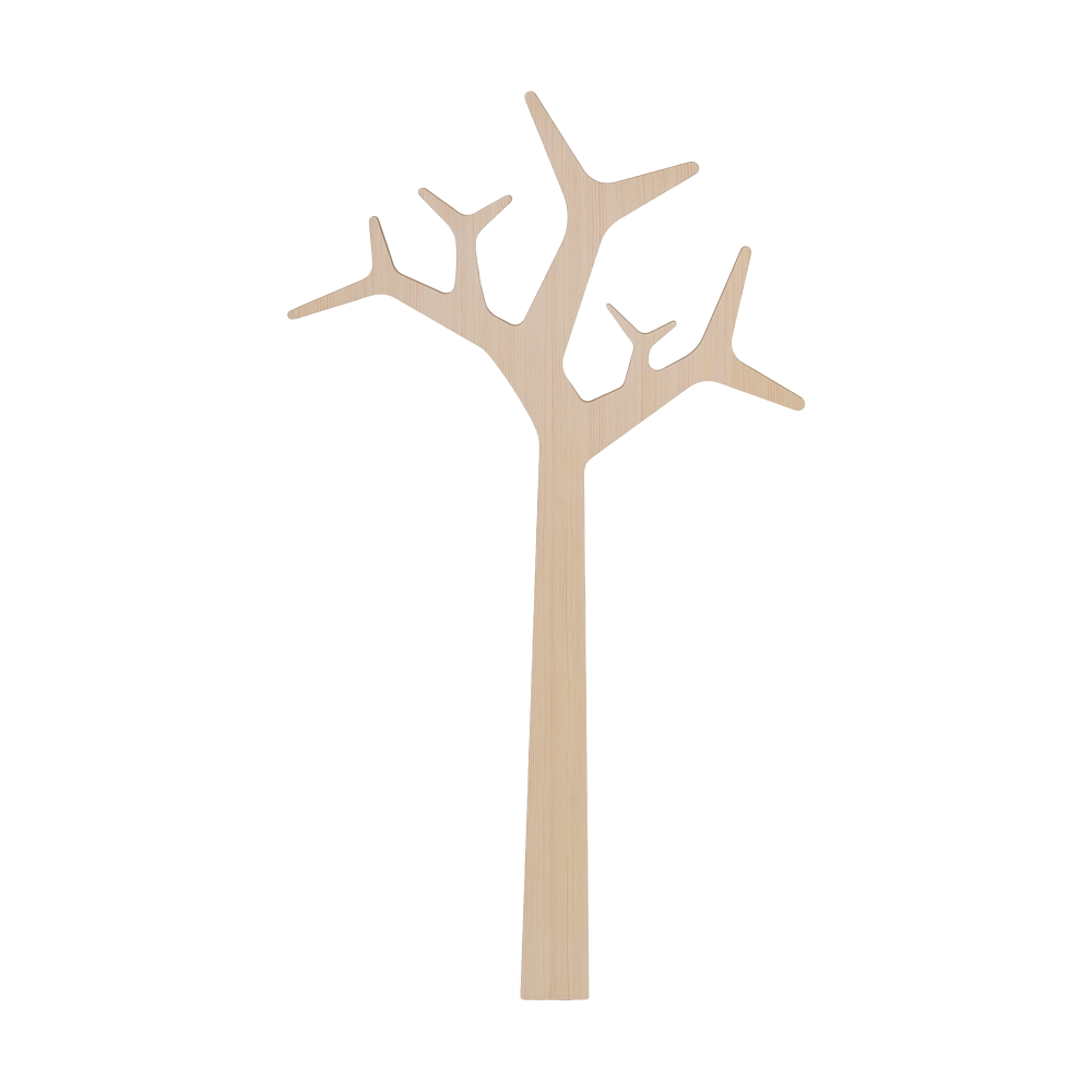 Tree wall väggmonterad rockhängare Special Edition 134 cm, Vitpigmenterad furu