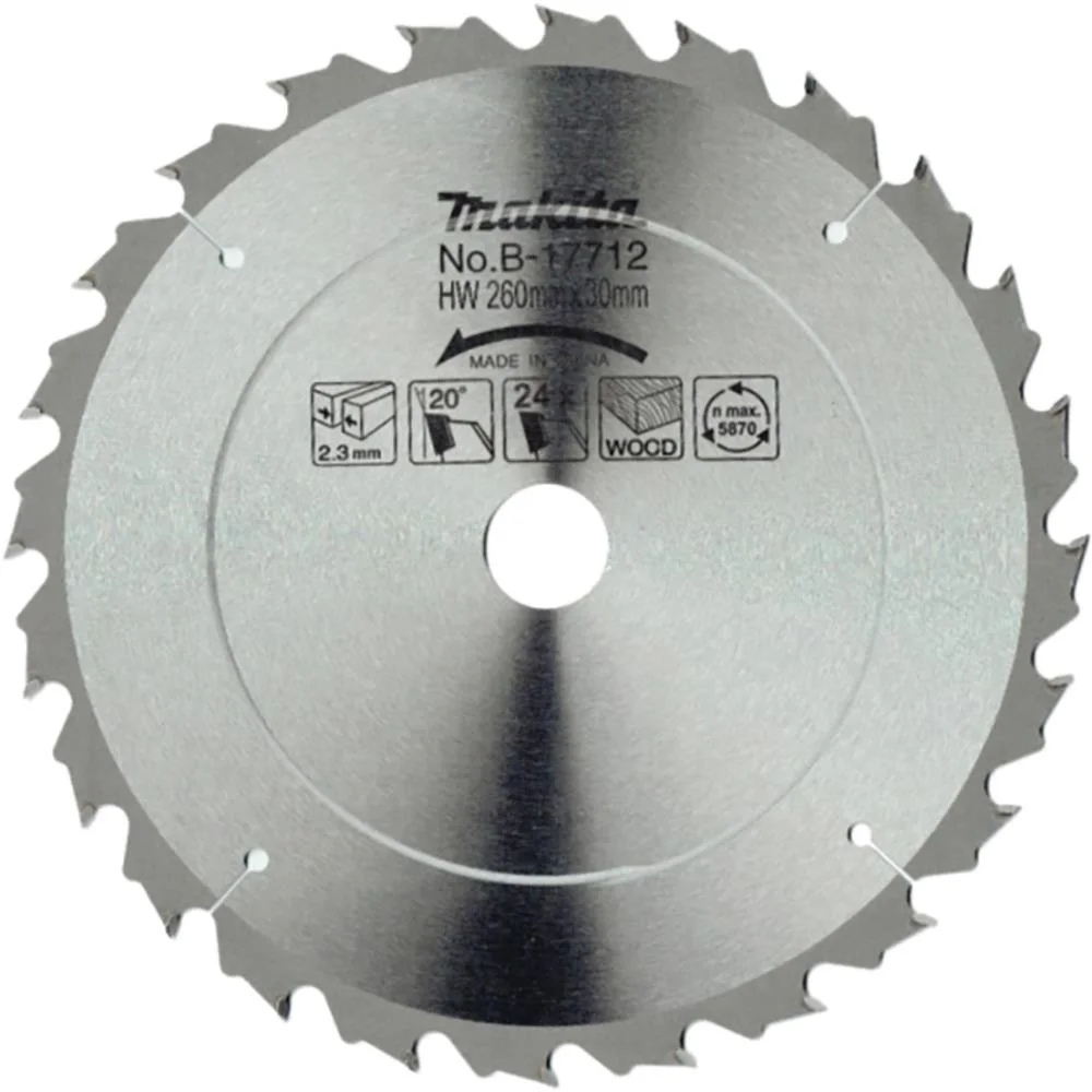 Makita B-17712 Sågklinga trä, 260x30x2,3 mm
